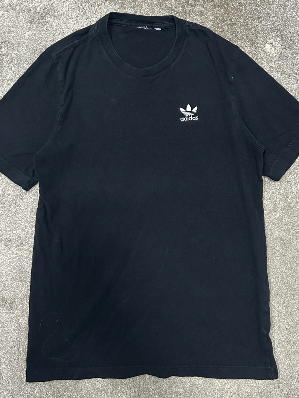 Classic Adidas Logo Black Short Sleeve Shirt